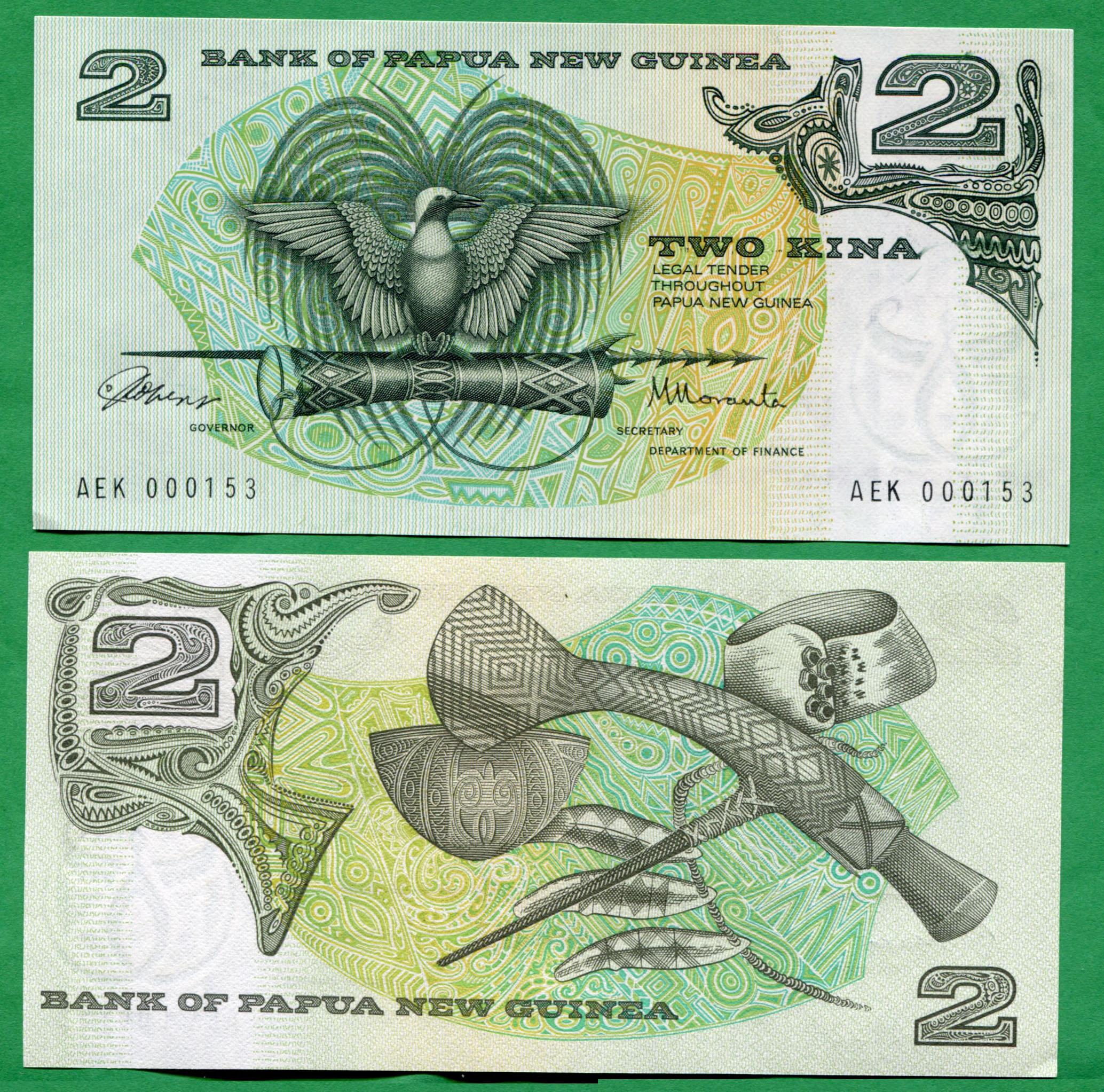 Papúa Nueva Guinea: 2 kina Año 1981-87